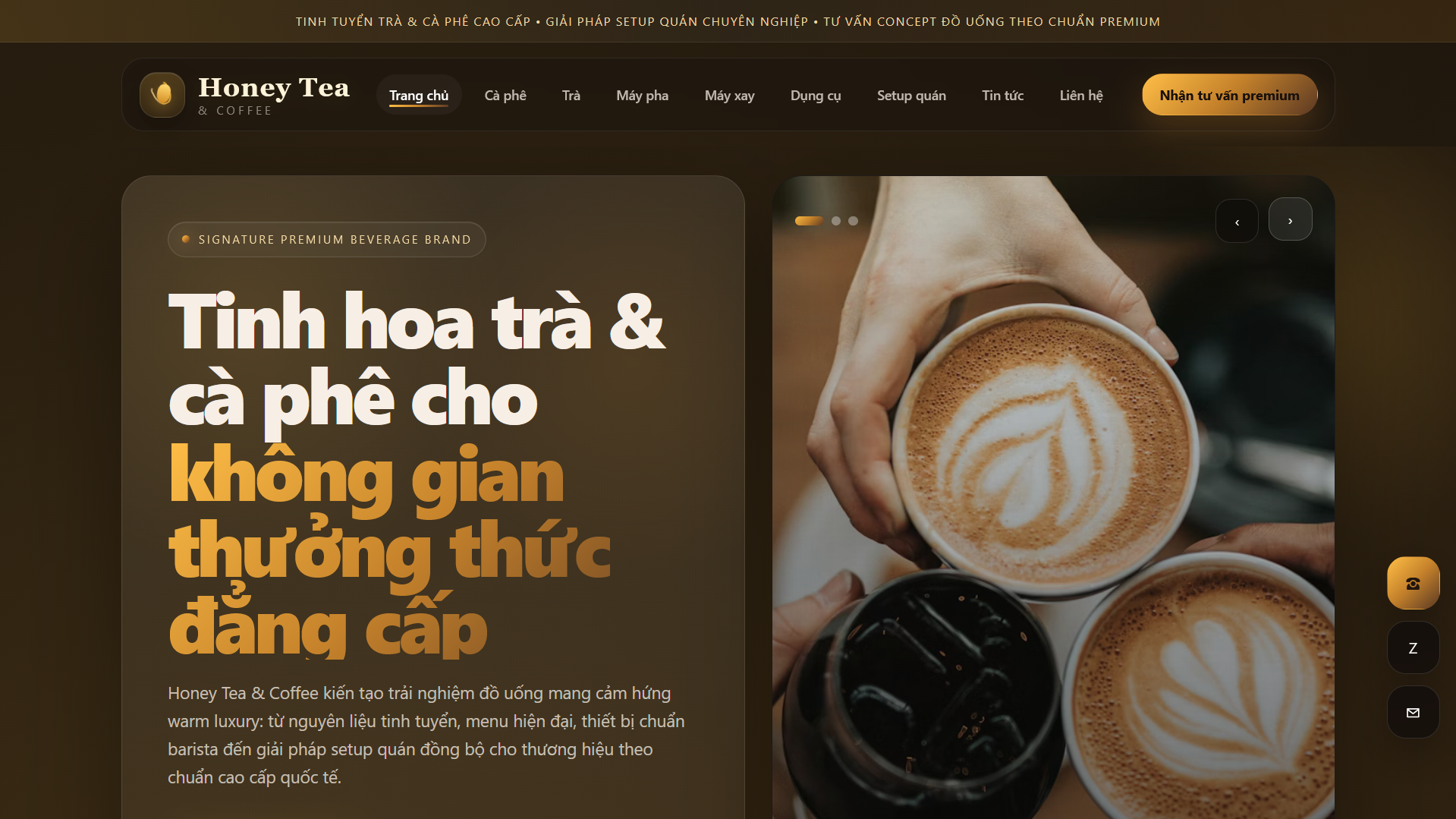 Honey Tea & Coffee Premium Setup