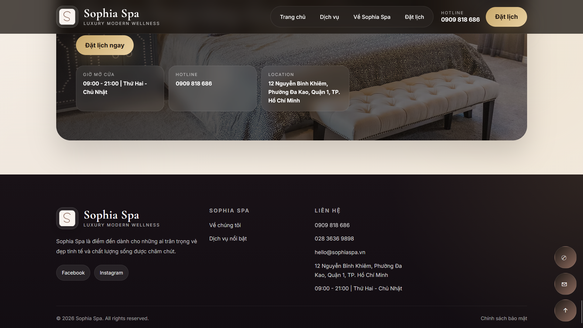 Sophia Spa Luxury Modern Wellness