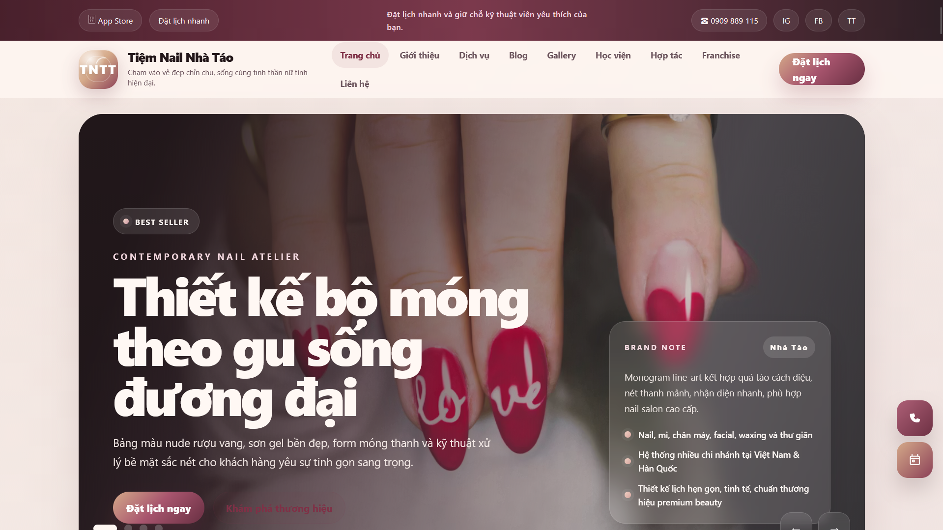 Tiệm Nail Nhà Táo Premium Beauty Studio