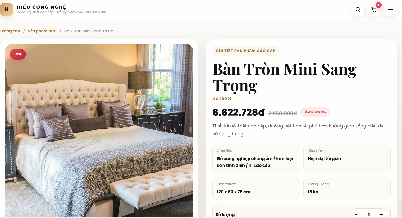 Website Nội Thất Decor V2