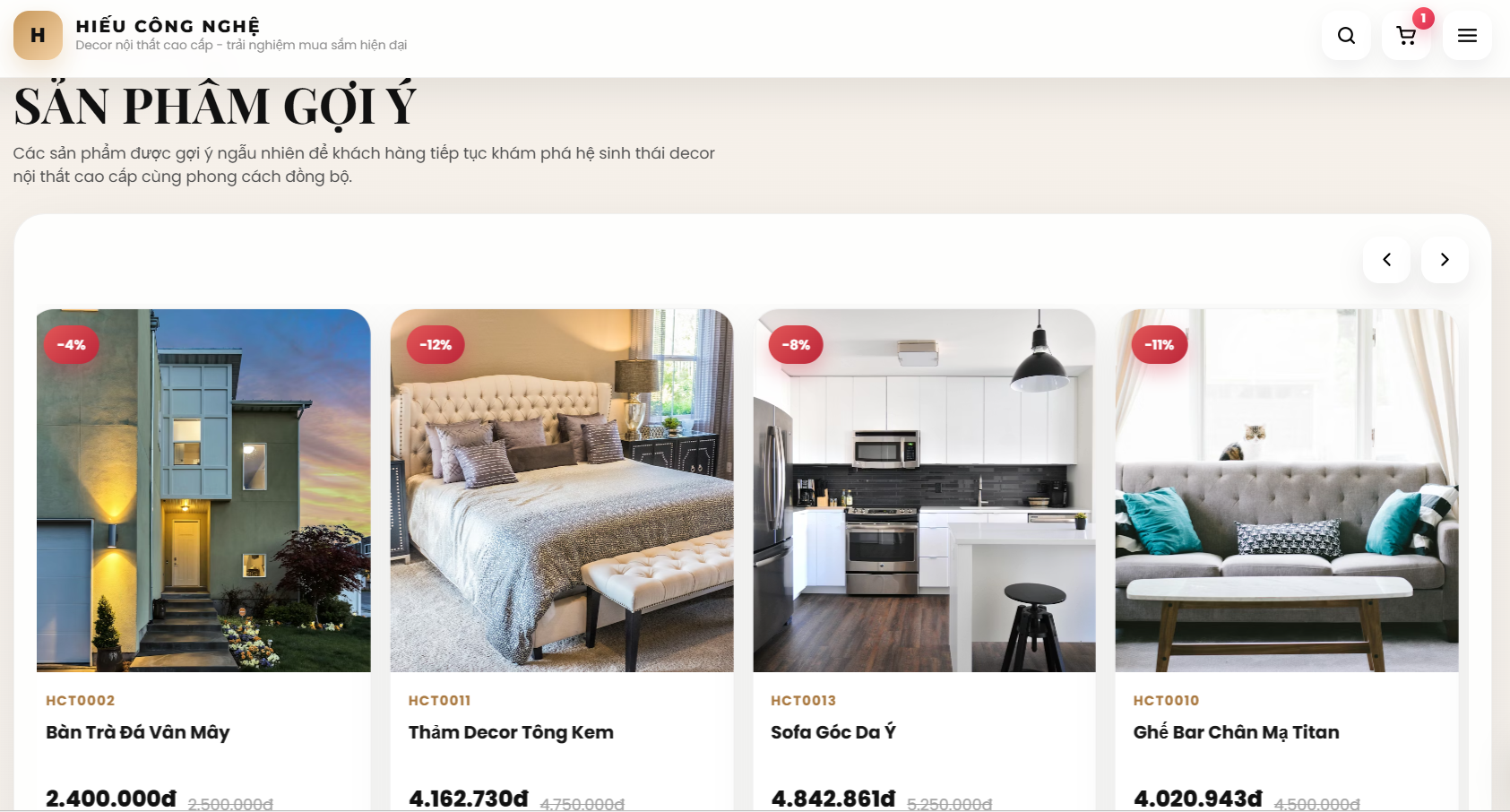 Website Nội Thất Decor V2