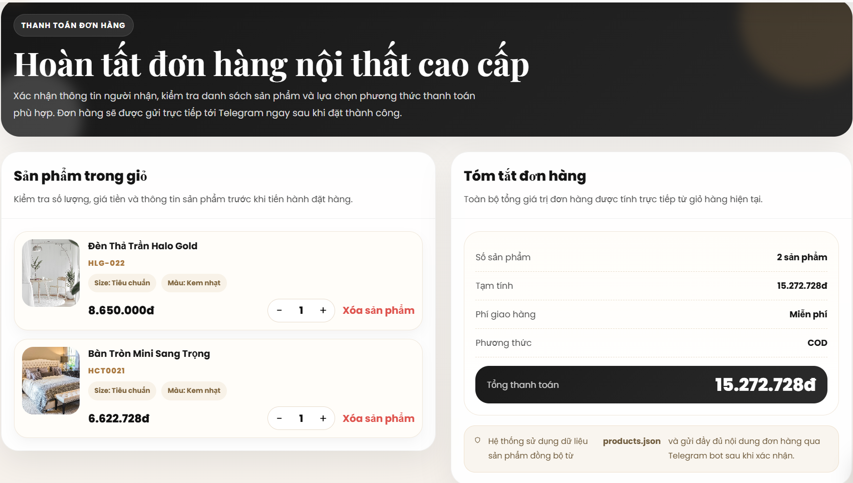 Website Nội Thất Decor V2