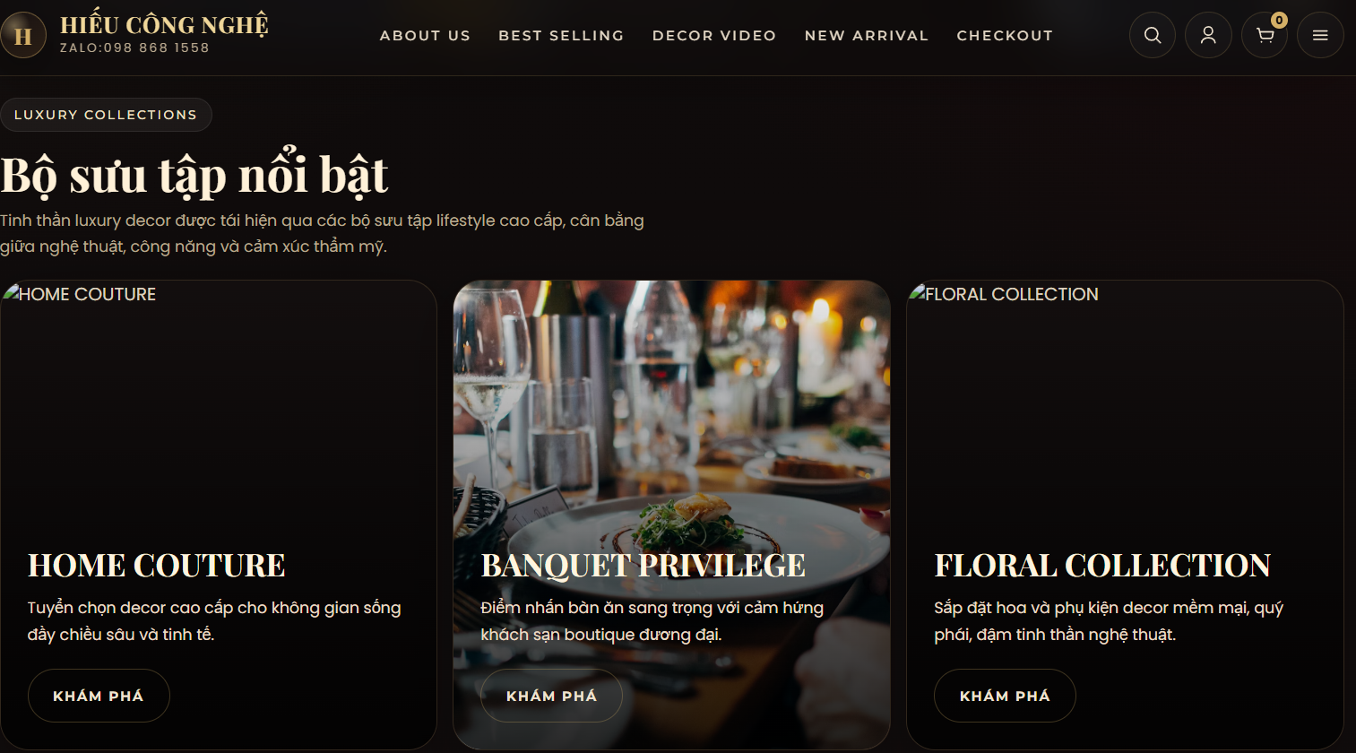 Website Nội Thất Decor V3