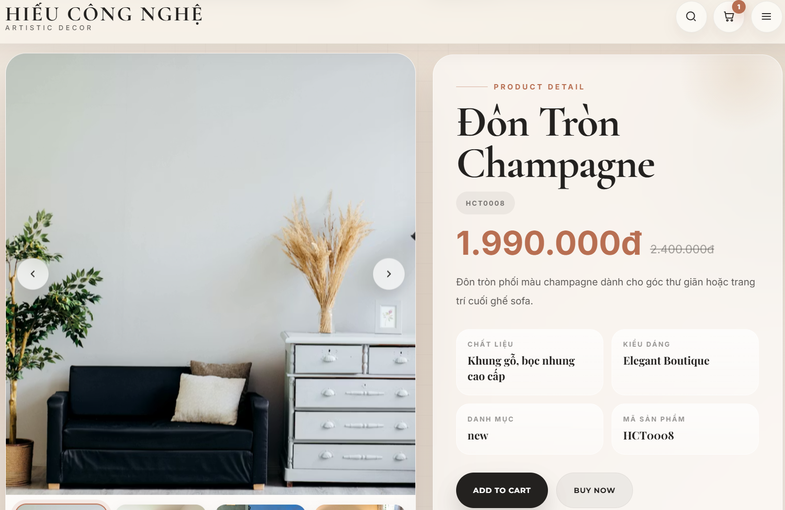 Website Nội Thất Decor V5