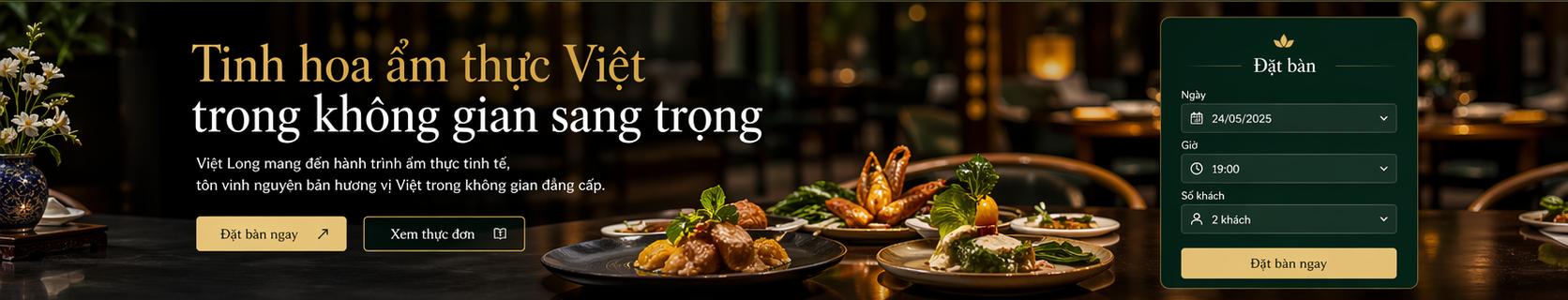 Fine dining background